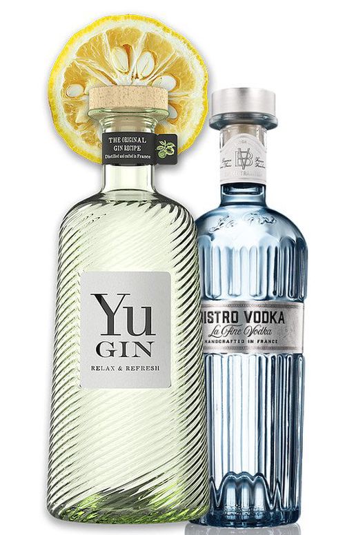 Yu Gin 43% & Bistro vodka 40% 2×0,7l